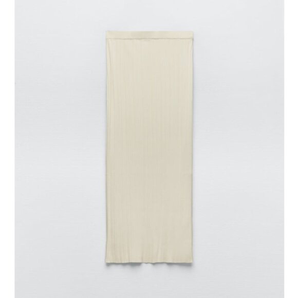 Ribbed knit midi skirt - Picture 1 of 5